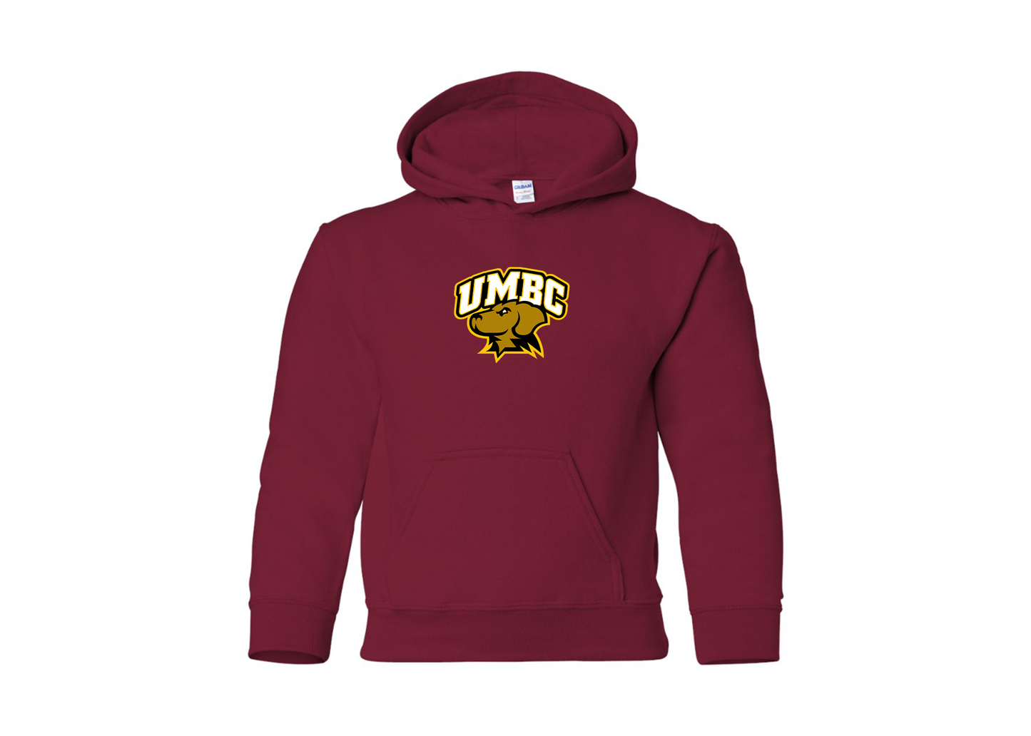 Youth UMBC Retrievers Gildan Heavy Blend  Hooded Sweatshirt