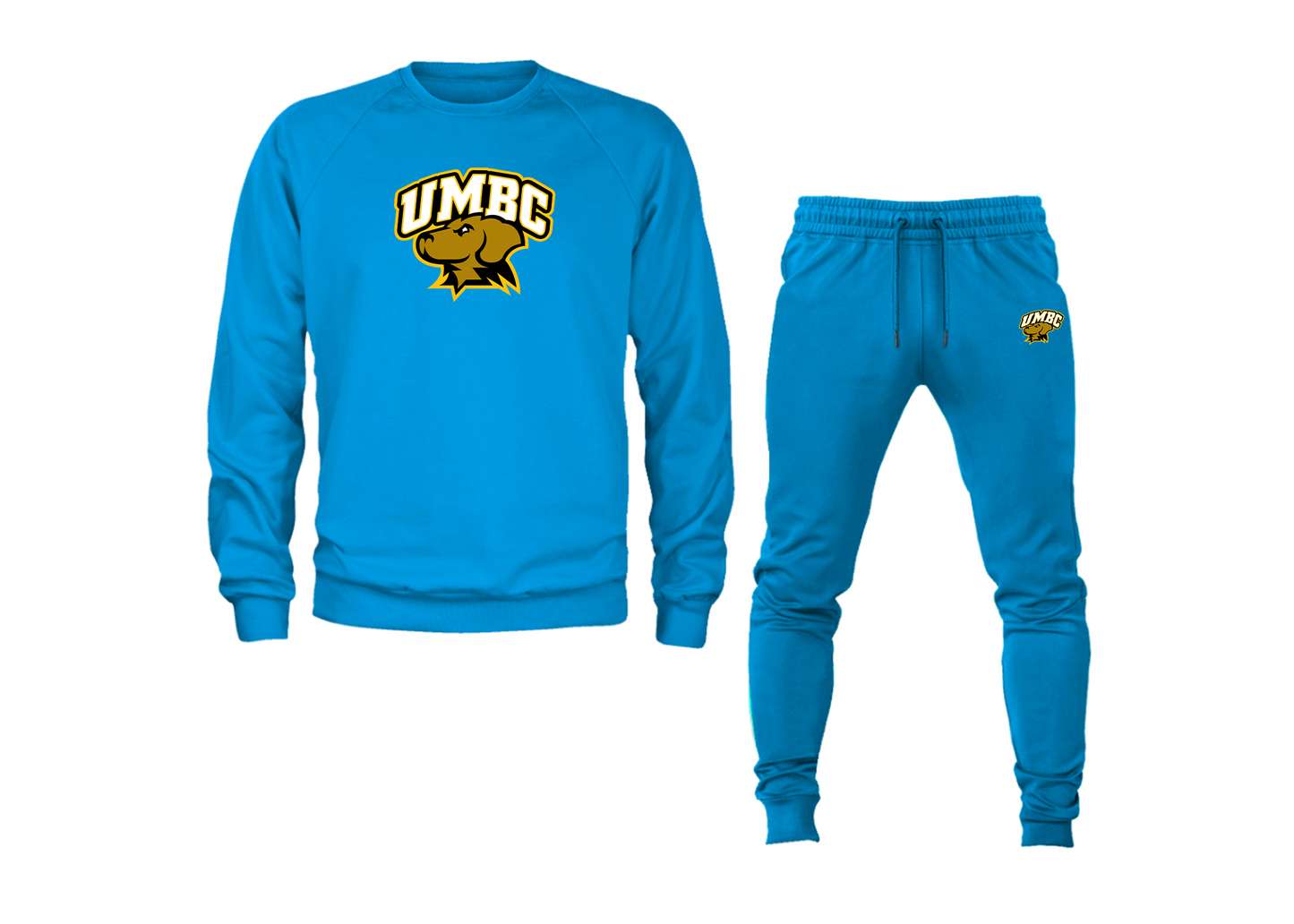 Men's UMBC Retrievers Crewneck Sweatshirt Joggers Suit