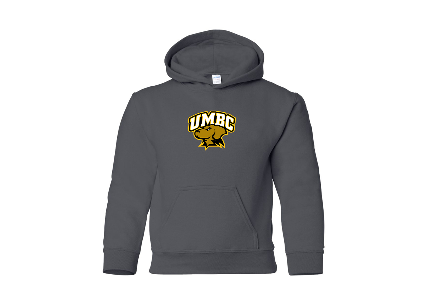 Youth UMBC Retrievers Gildan Heavy Blend  Hooded Sweatshirt