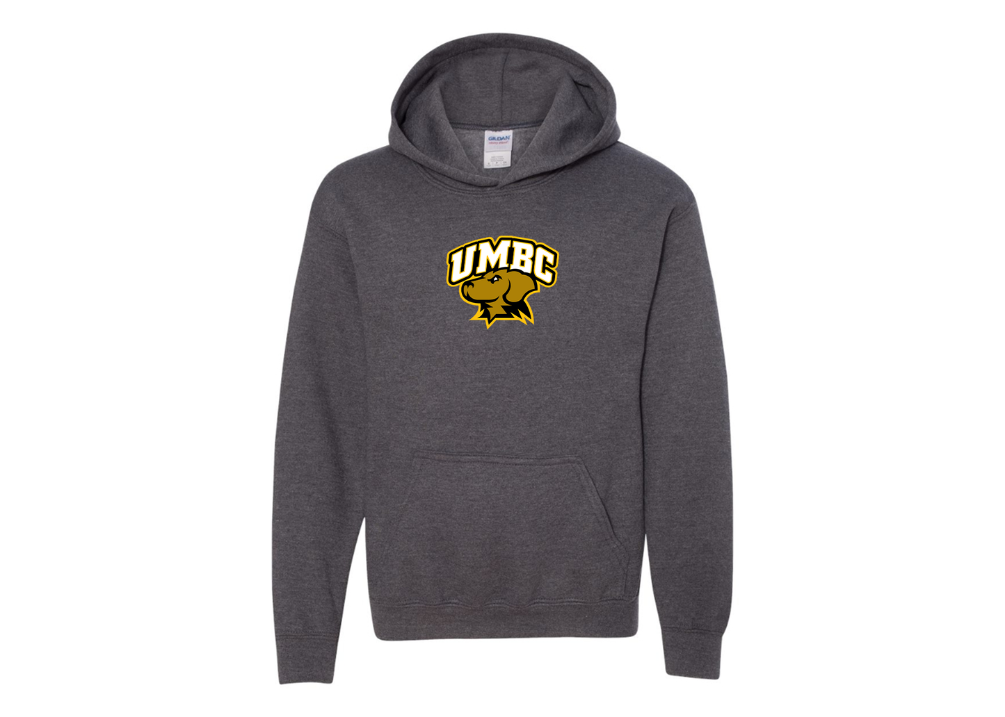 Youth UMBC Retrievers Gildan Heavy Blend  Hooded Sweatshirt