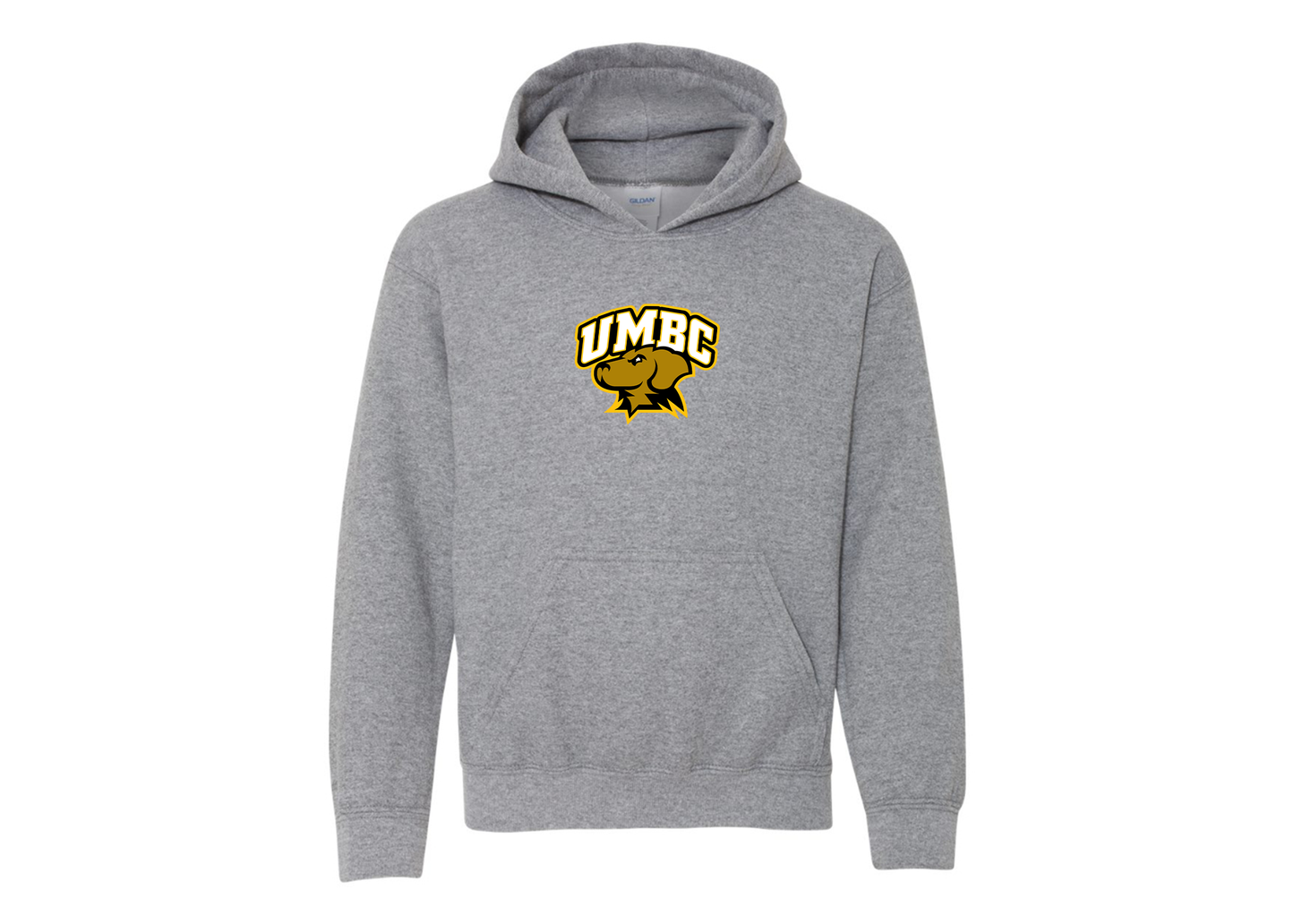 Youth UMBC Retrievers Gildan Heavy Blend  Hooded Sweatshirt