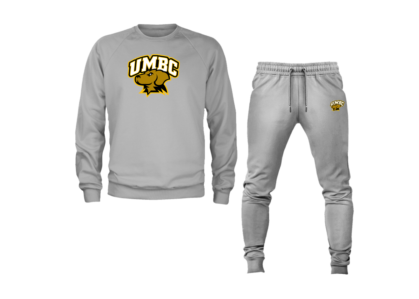 Men's UMBC Retrievers Crewneck Sweatshirt Joggers Suit