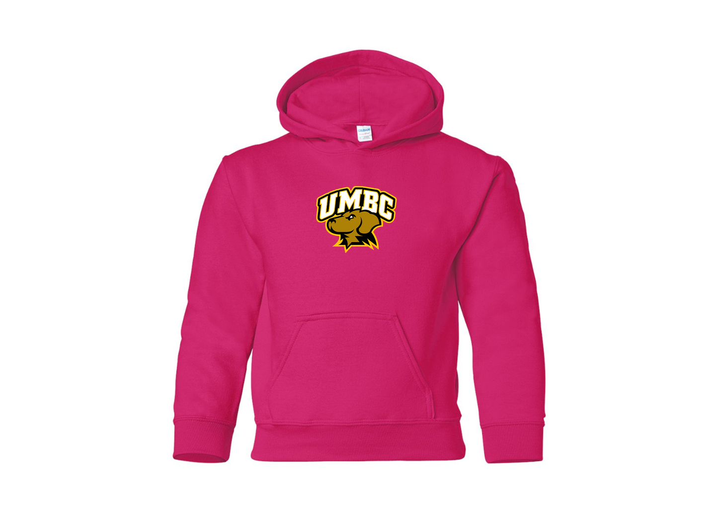 Youth UMBC Retrievers Gildan Heavy Blend  Hooded Sweatshirt