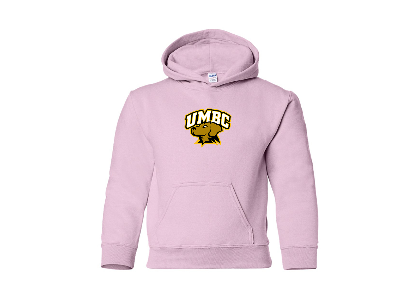 Youth UMBC Retrievers Gildan Heavy Blend  Hooded Sweatshirt