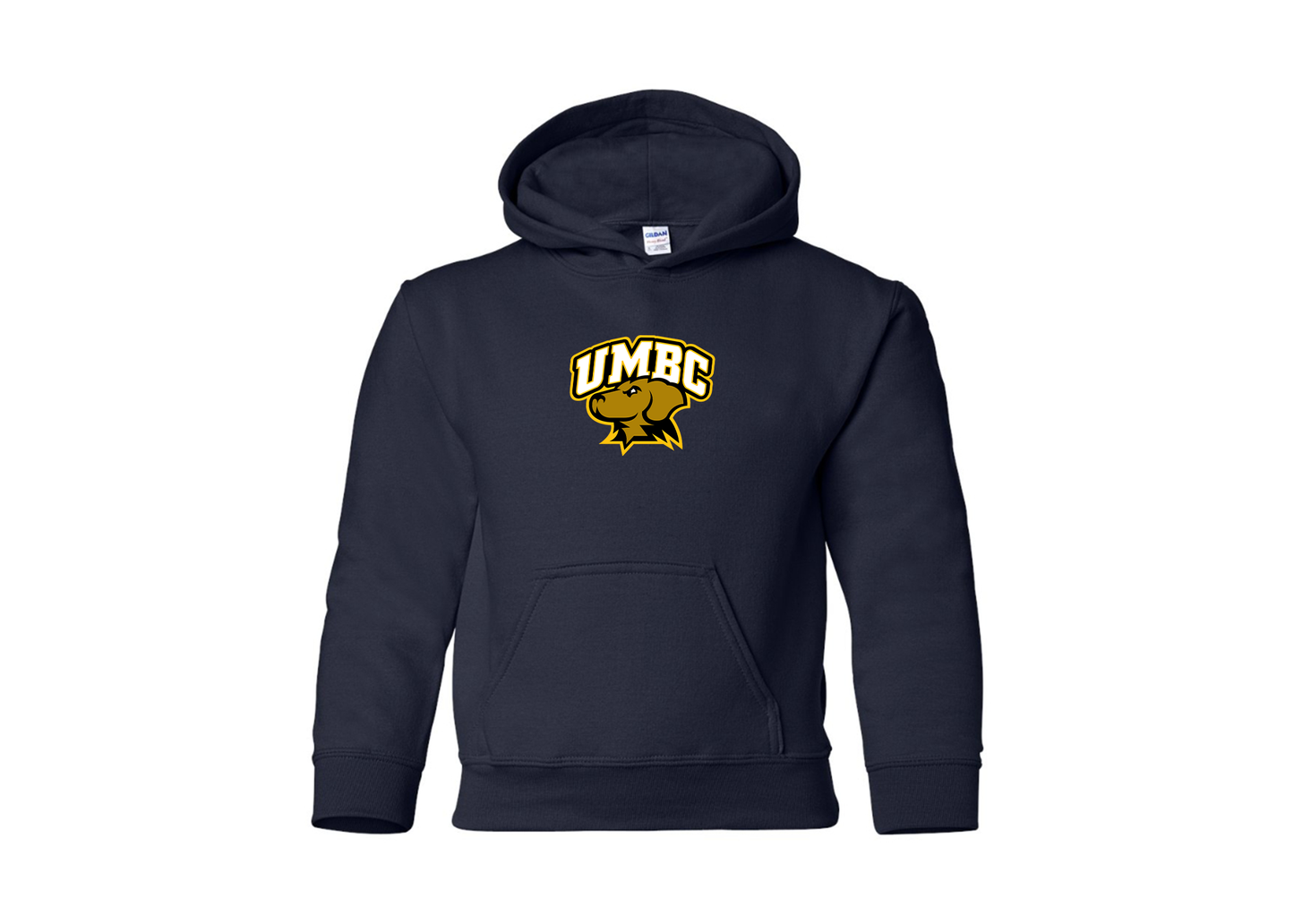 Youth UMBC Retrievers Gildan Heavy Blend  Hooded Sweatshirt