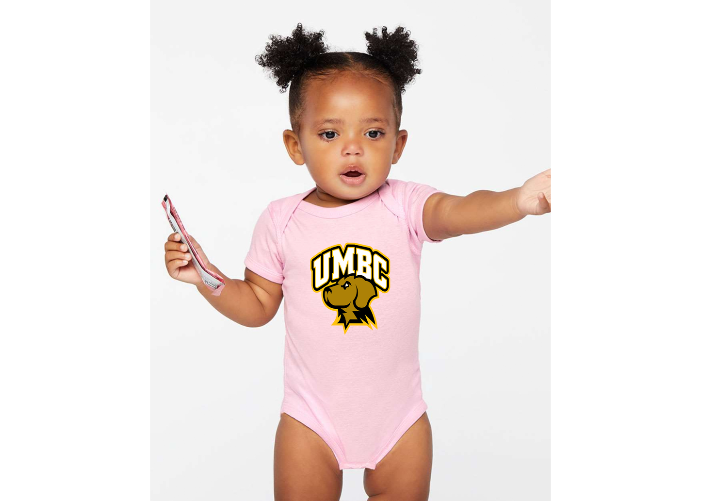 UMBC Retrievers Rabbit Skins Infant Baby Rib Bodysuit