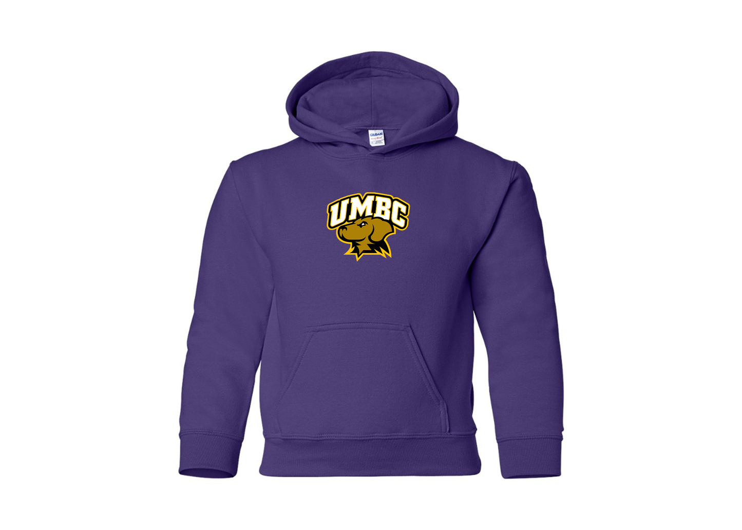 Youth UMBC Retrievers Gildan Heavy Blend  Hooded Sweatshirt