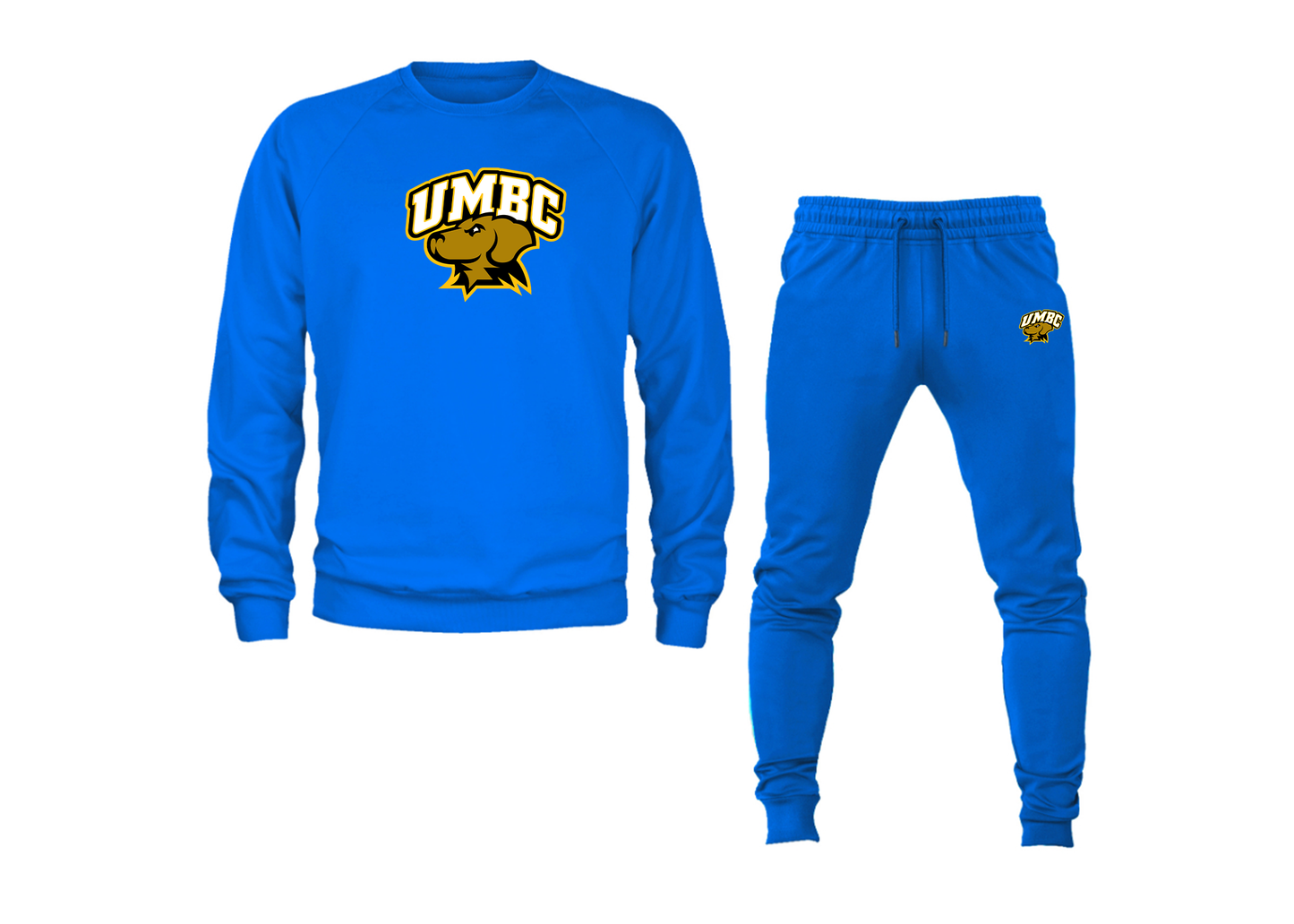 Men's UMBC Retrievers Crewneck Sweatshirt Joggers Suit