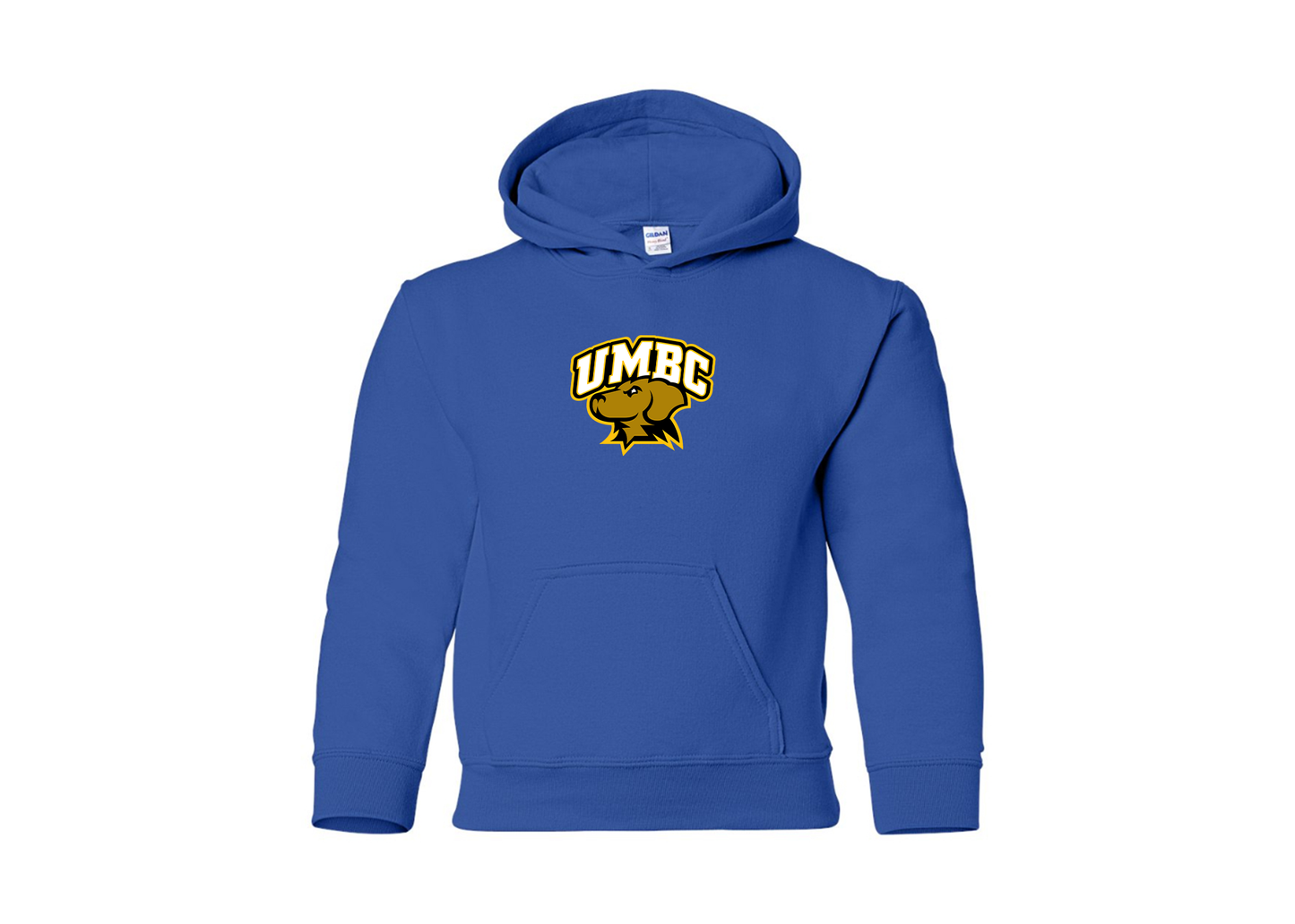 Youth UMBC Retrievers Gildan Heavy Blend  Hooded Sweatshirt