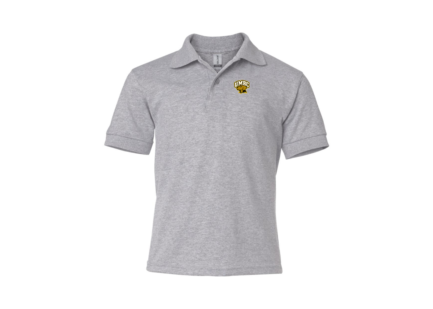 Youth UMBC Retrievers Gildan Dry Blend Jersey Polo