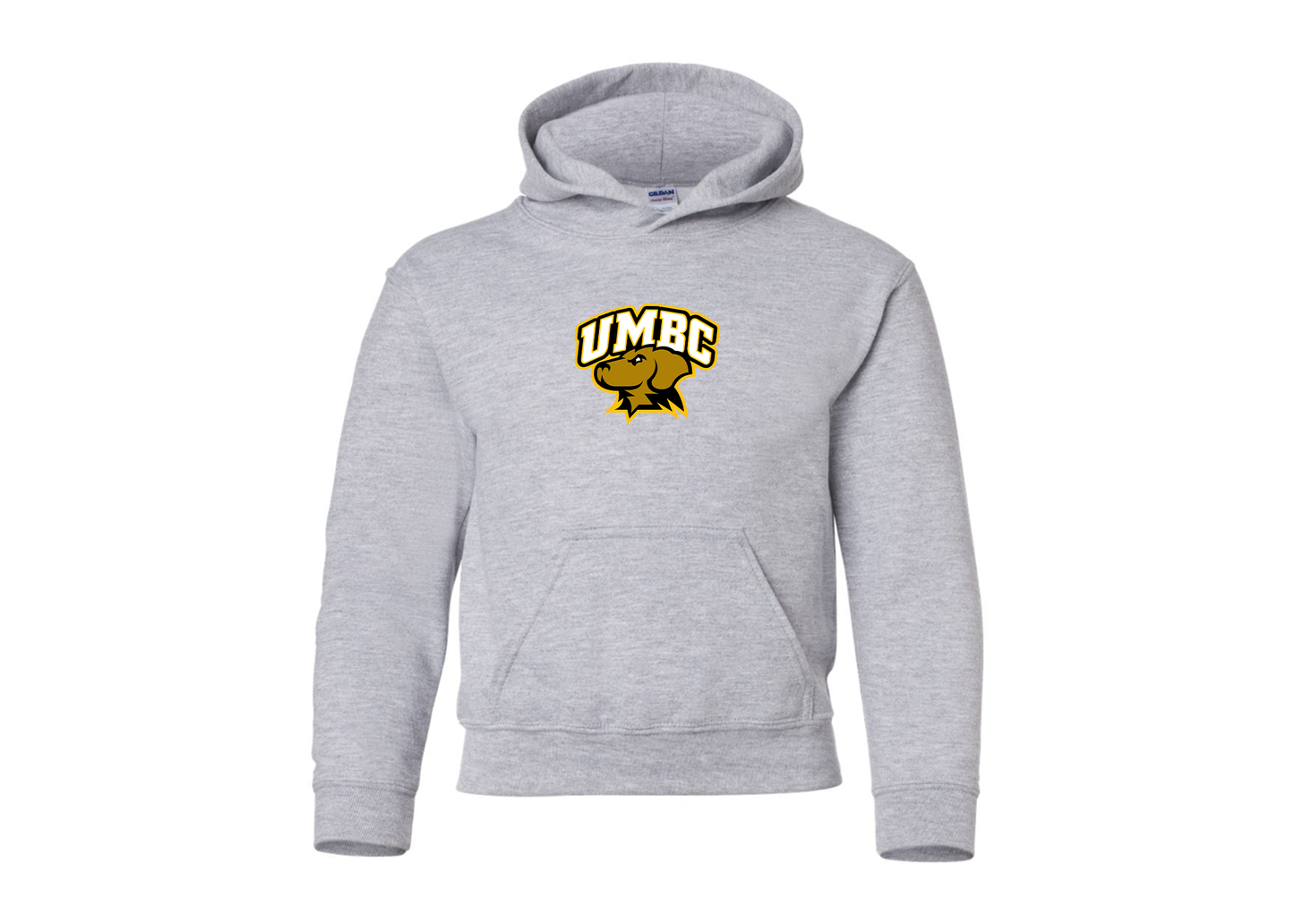 Youth UMBC Retrievers Gildan Heavy Blend  Hooded Sweatshirt