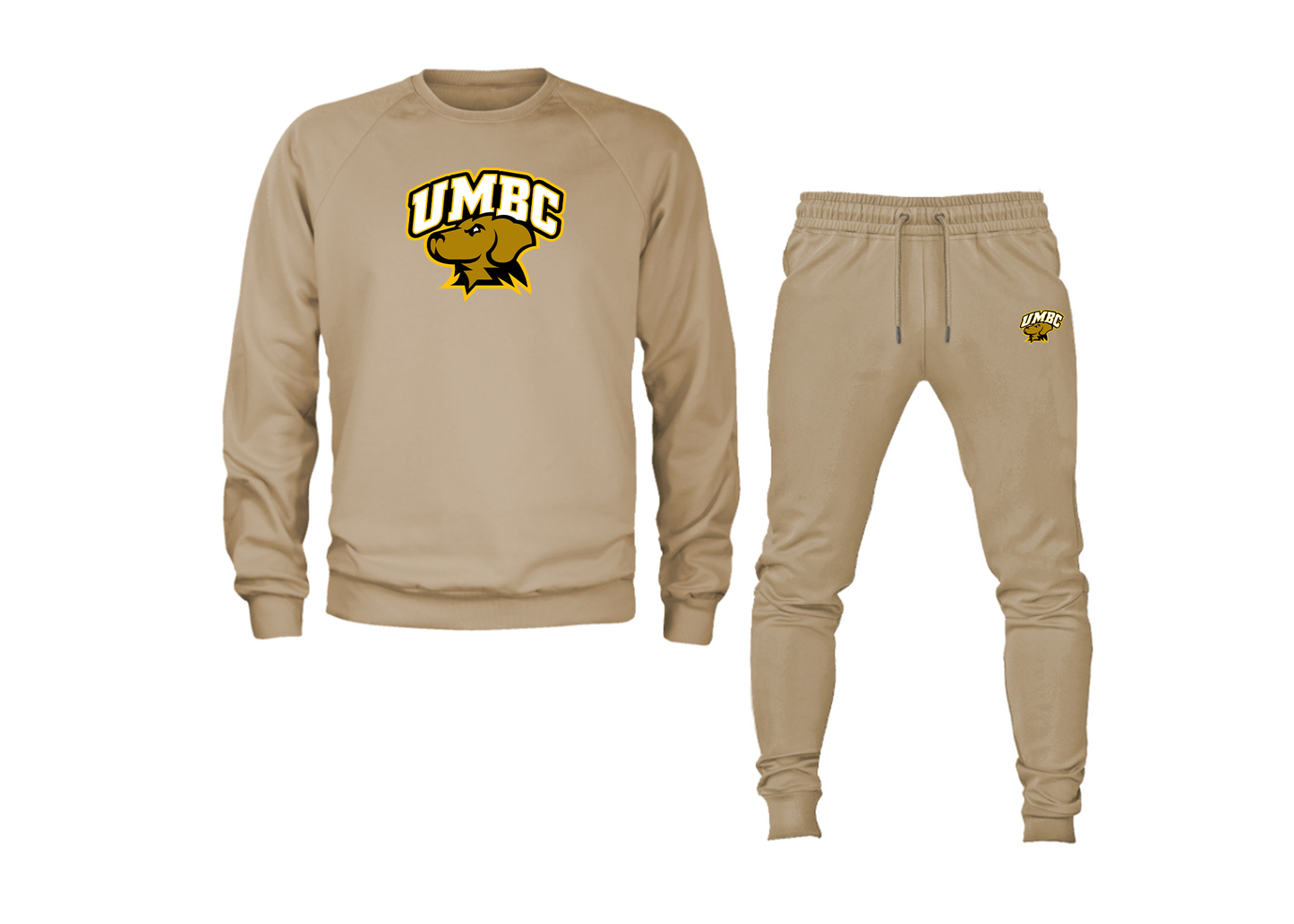 Men's UMBC Retrievers Crewneck Sweatshirt Joggers Suit