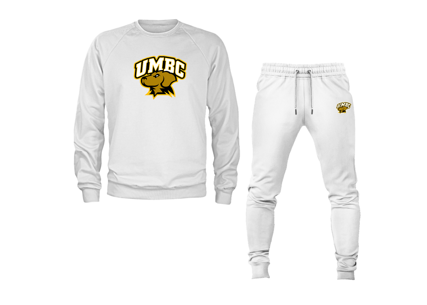 Men's UMBC Retrievers Crewneck Sweatshirt Joggers Suit