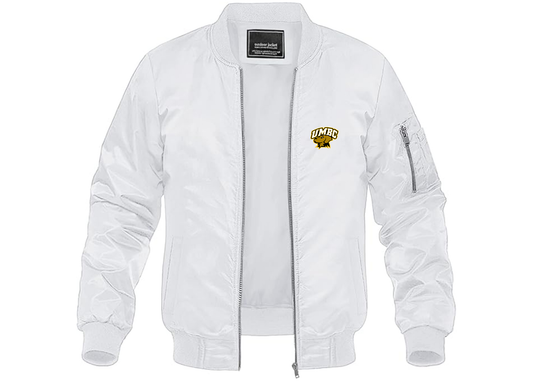 Men's UMBC Retrievers Lightweight Bomber Jacket Windbreaker Softshell Varsity Jacket Coat