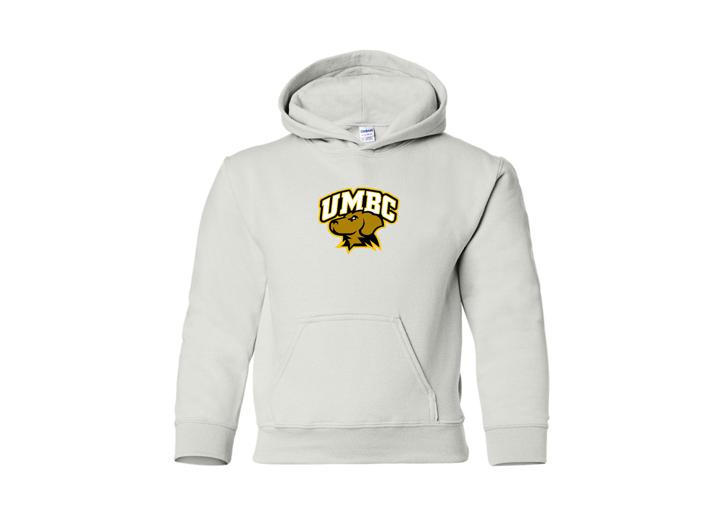 Youth UMBC Retrievers Gildan Heavy Blend  Hooded Sweatshirt