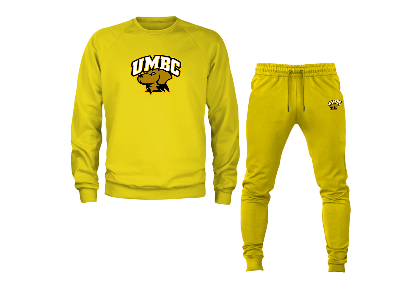 Men's UMBC Retrievers Crewneck Sweatshirt Joggers Suit